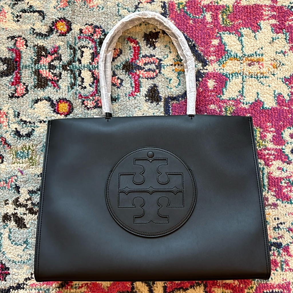 Tory Burch Black Eco Ella Tote Nwt